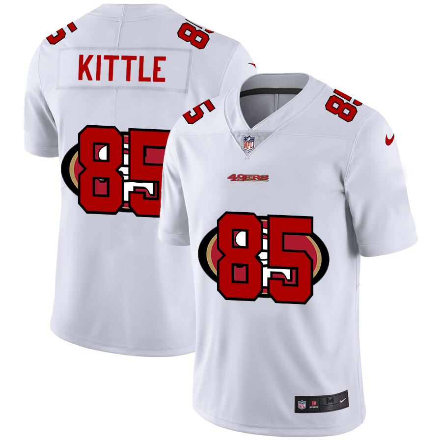 2020 New Men San Francisco 49ers #85 Kittle White  Limited NFL Nike jerseys